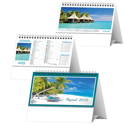 SP/25 (CALENDARIO DA TAVOLO Tropical) Neutro