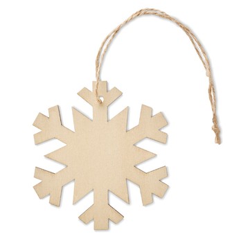 Fiocco di neve in MDF Natalizio personalizzato