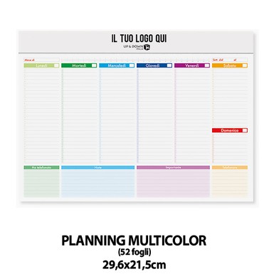 PA806 (MINI PLANNING MULTICOLOR) personalizzato