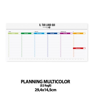 PA807 (SLIM PLANNING MULTICOLOR) personalizzato