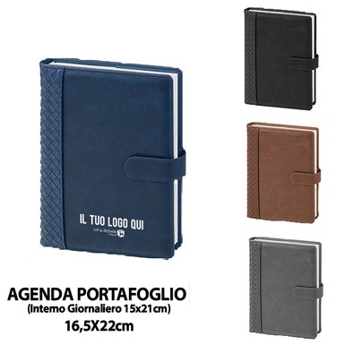 PB115-SDA (AGENDA PORTAFOGLIO GIORNALIERA) personalizzata