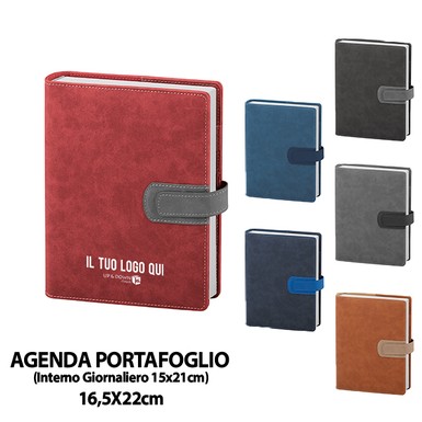 PB125-SDA (AGENDA PORTAFOGLIO GIORNALIERA) personalizzata