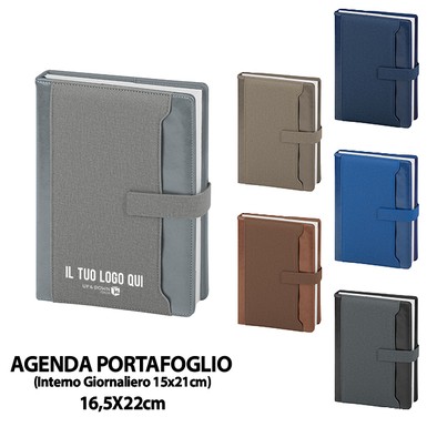 PB130-SDA (AGENDA PORTAFOGLIO GIORNALIERA) personalizzata