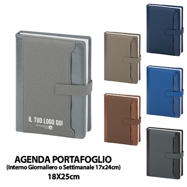 PB135-SET (AGENDA PORTAFOGLIO SETTIMANALE) personalizzata