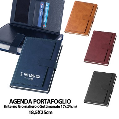 PB216-SET (AGENDA PORTAFOGLIO SETTIMANALE)  personalizzata